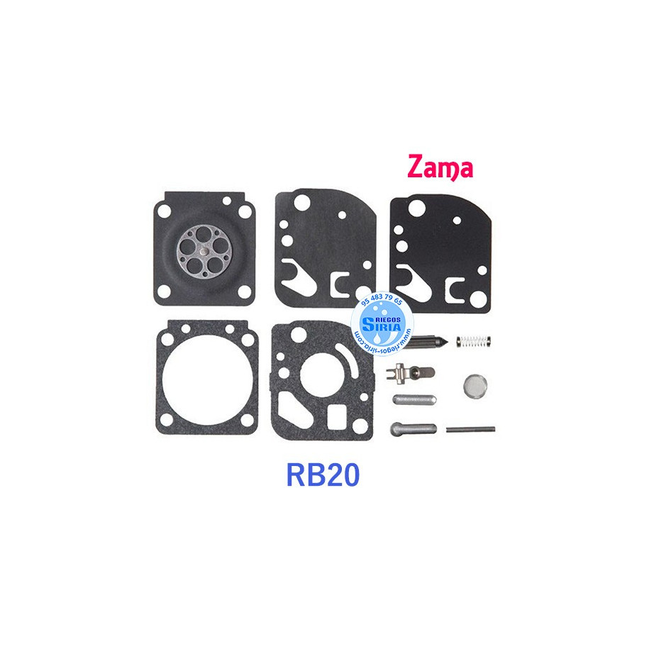 Kit Reparación Carburador adaptable Zama RB-20 020620