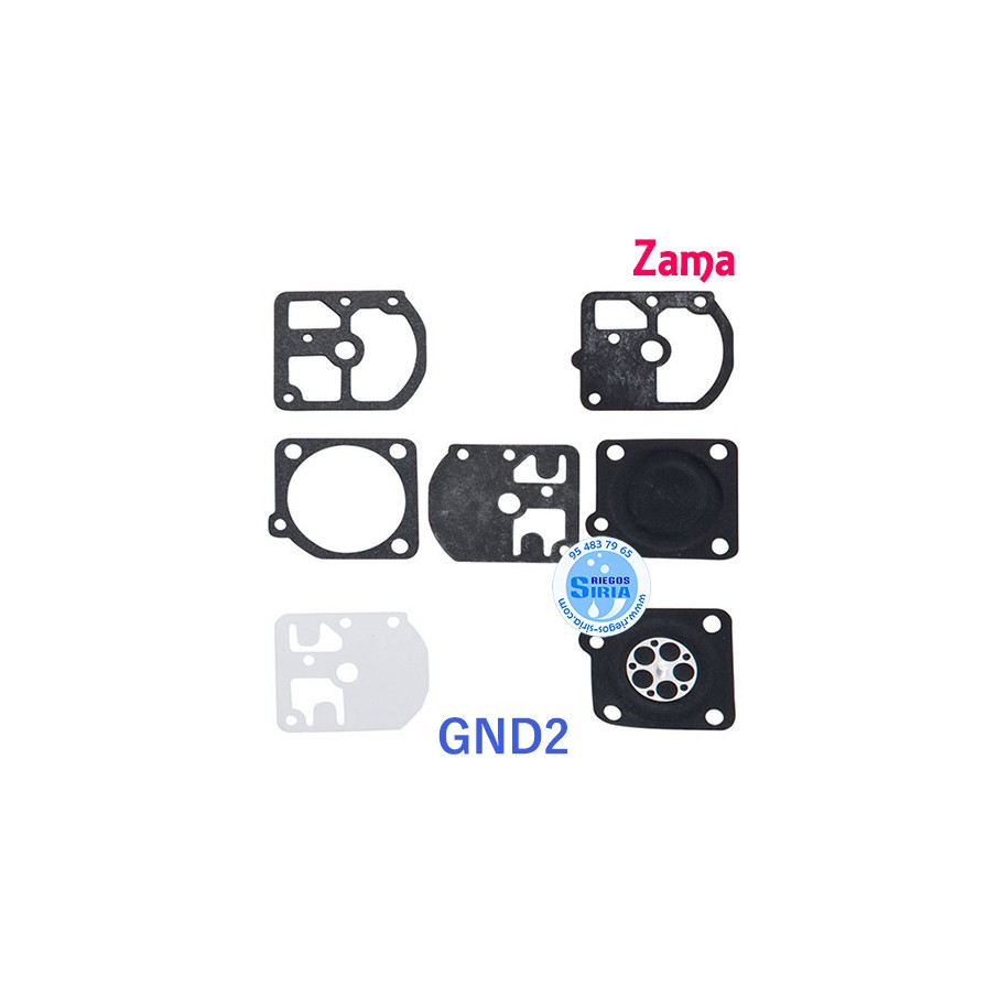 Kit Membranas Carburador adaptable Zama C1S GND2 020614