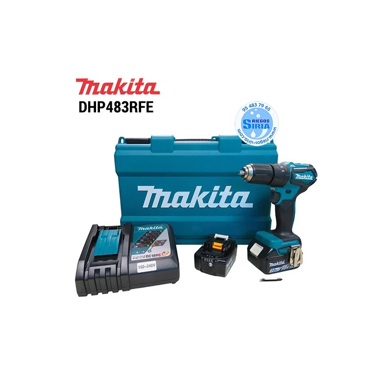 Makita LXT 18V Taladro atornillador percutor de batería DHP453RFE
