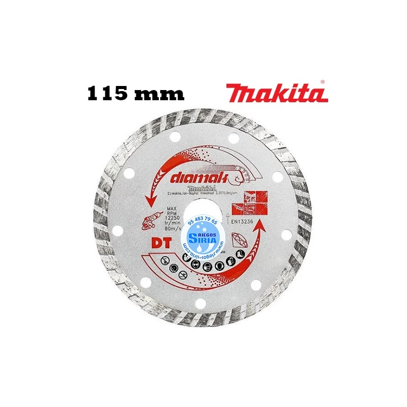Disco de DIAMANTE Makita DIAMAK Turbo 115mm