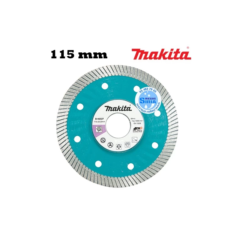 Disco de DIAMANTE Porcelánico Makita 115mm Radial BATERIA