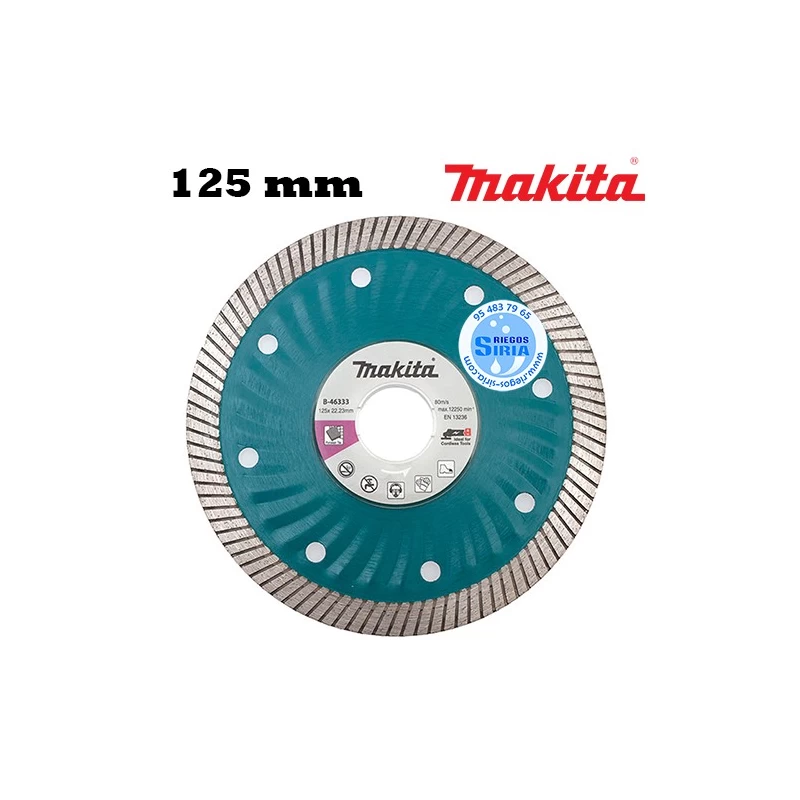 Disco de DIAMANTE Porcelánico Makita 125mm Radial BATERÍA
