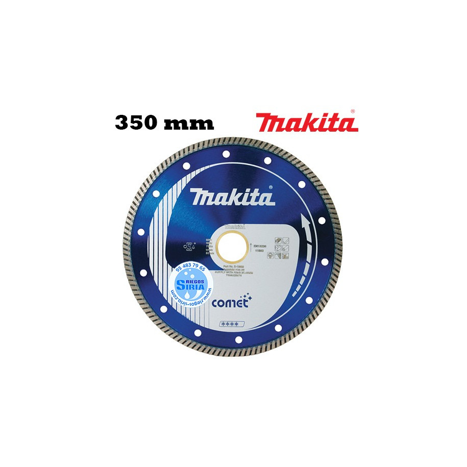 Disco Diamante Makita Comet Banda Turbo 350 mm B-13057