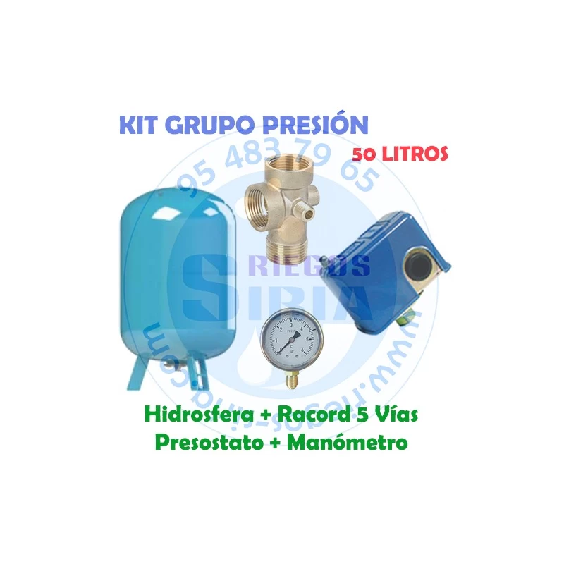 Grupo de presión ESPA PRISMA 35 monofásico con calderín 50 L