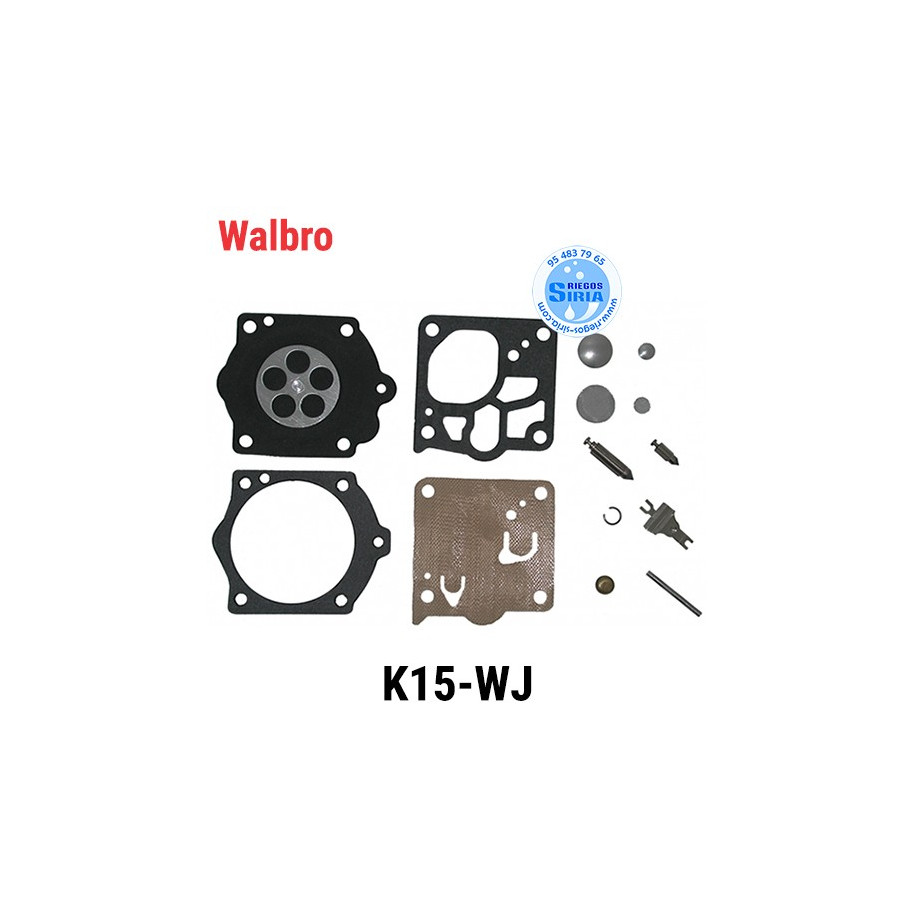 Kit Membranas Carburador compatible Walbro K15 WJ 020603