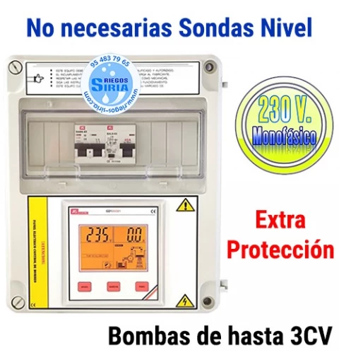 CUADRO Control Bombas Hasta 3CV 230V Funcionamiento SIN SONDAS