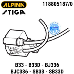 Bobina Alpina Stiga B33 B33D BJ336 BJC336 SB33 SB33D 160102