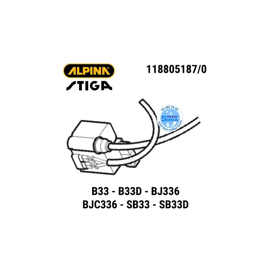 Bobina Alpina Stiga B33 B33D BJ336 BJC336 SB33 SB33D 160102