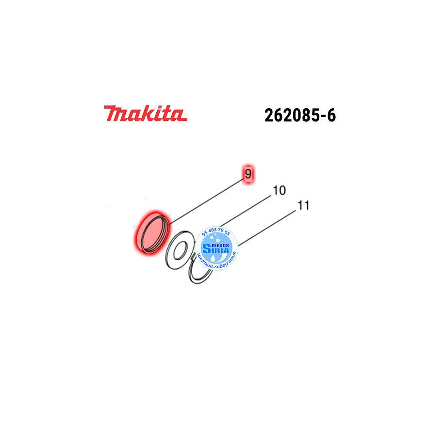 Arandela de Caucho P38 Original Makita 262085-6 262085-6