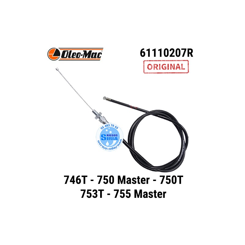 Cable de Acelerador Original 746T 750 Master 750T 753T 755 Master 1050mm 090150
