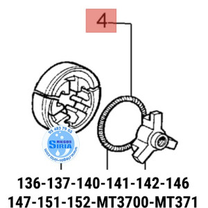 Muelle de Embrague Compatible 136 137 140 141S 142 146 147 151 152 MT3700 MT371 MT4000 MT4100 MT411 MT440 MT451 MT4510 MT5200...