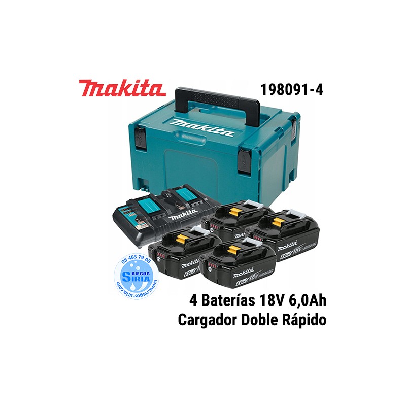 Kit de Energia Makita 18V 6,0 Ah con cargador rápido