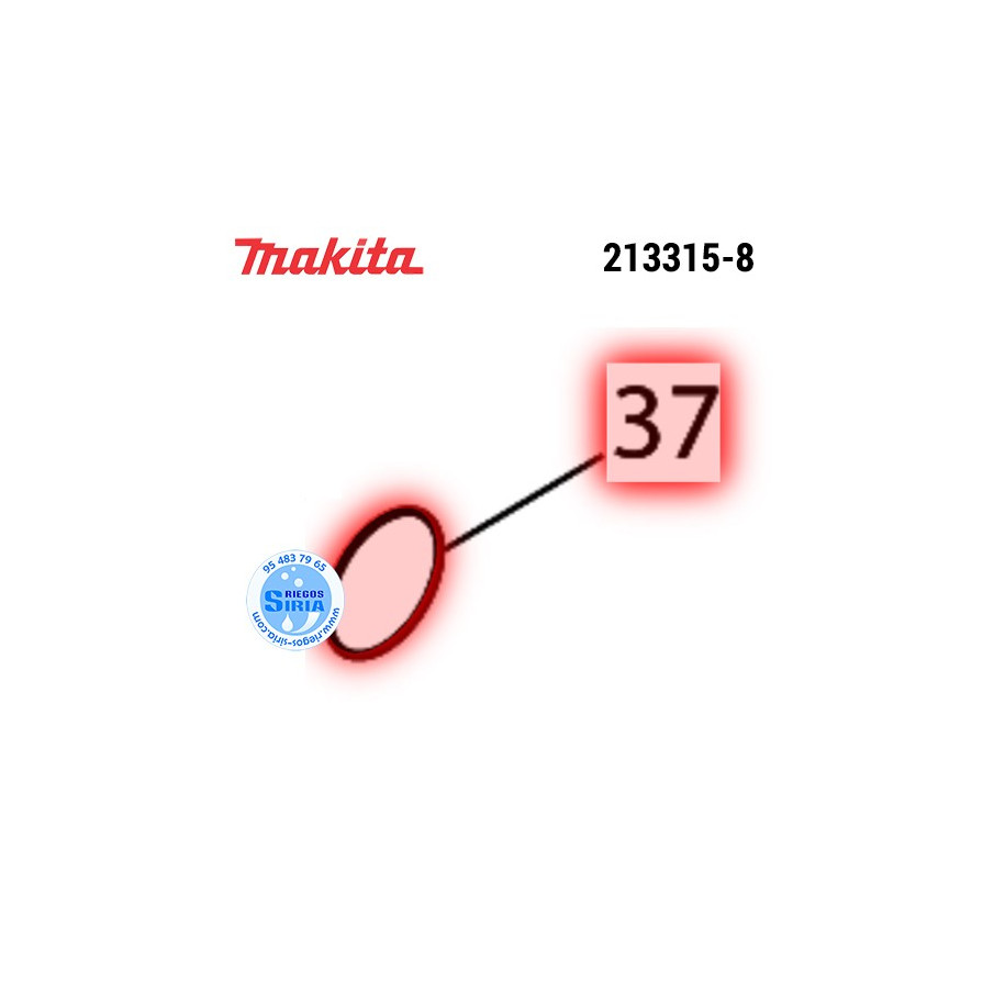 Junta Tórica 19 Original Makita BO3700 213315-8