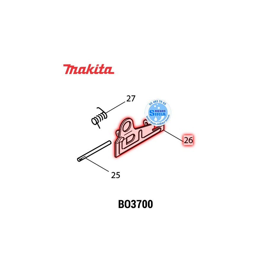 Pinza Lija Original Makita BO3700 344831-0