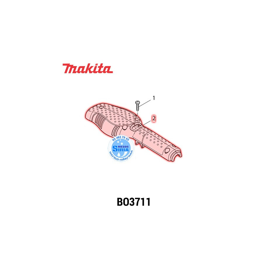 Tapa Superior Original Makita BO3711 451269-3