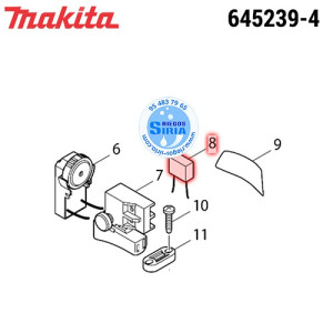 Condensador para 4329 Original Makita 645239-4 645239-4