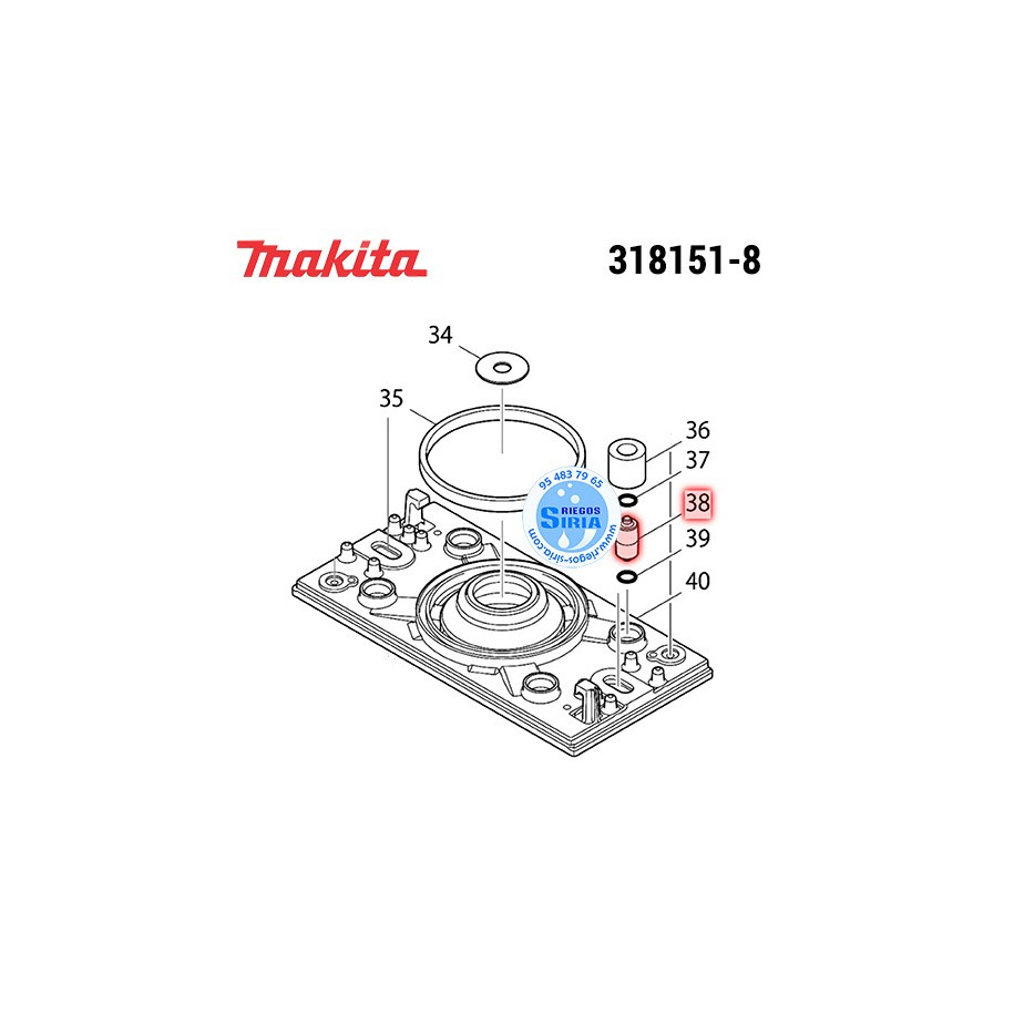 Pivote Original Makita 318151-8 318151-8