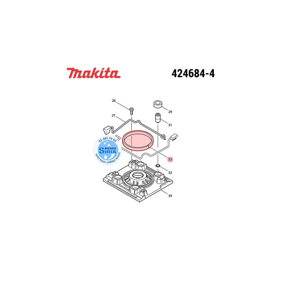 Esponja 7x87x3 Original Makita 424684-4 424684-4