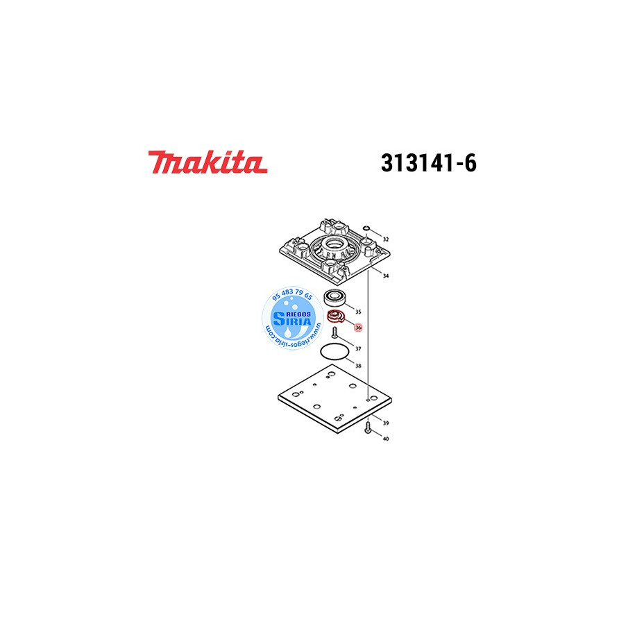 Contrapesor Original Makita 313141-6 313141-6