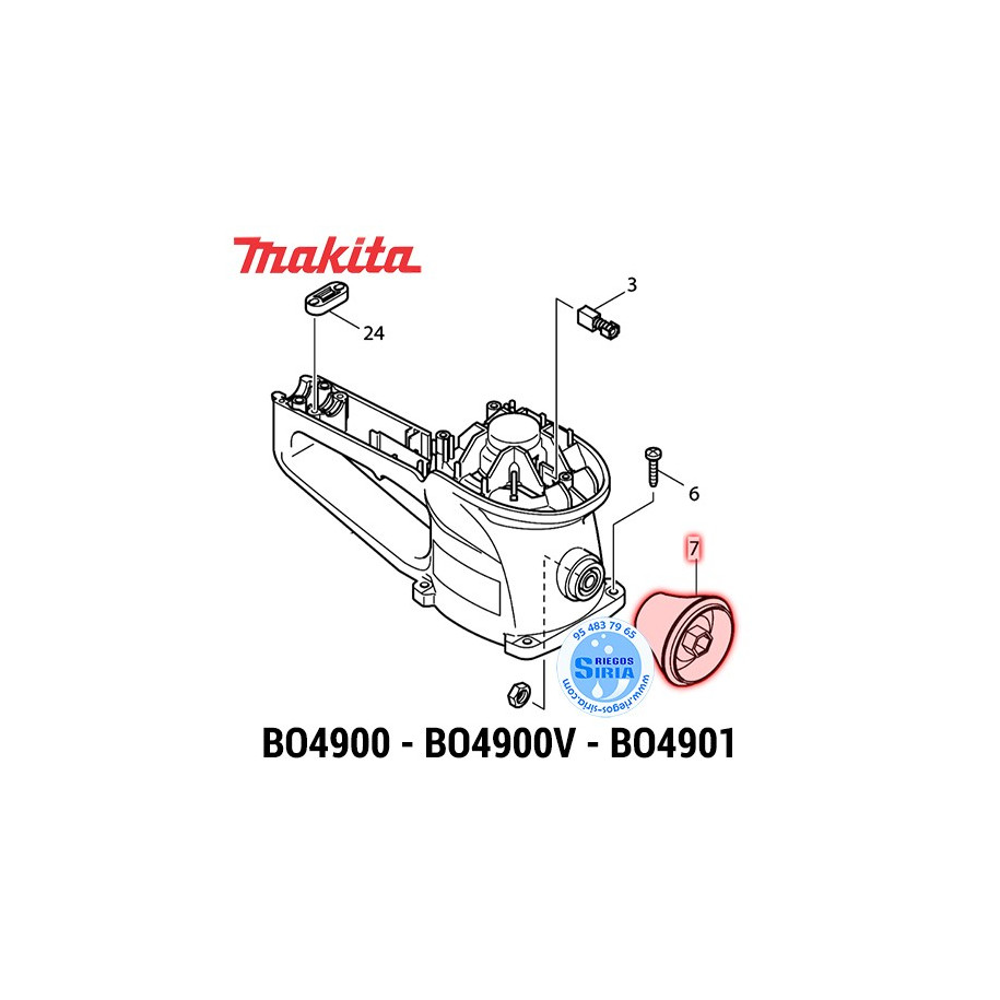 Pomo Original Makita BO4900V 417774-0