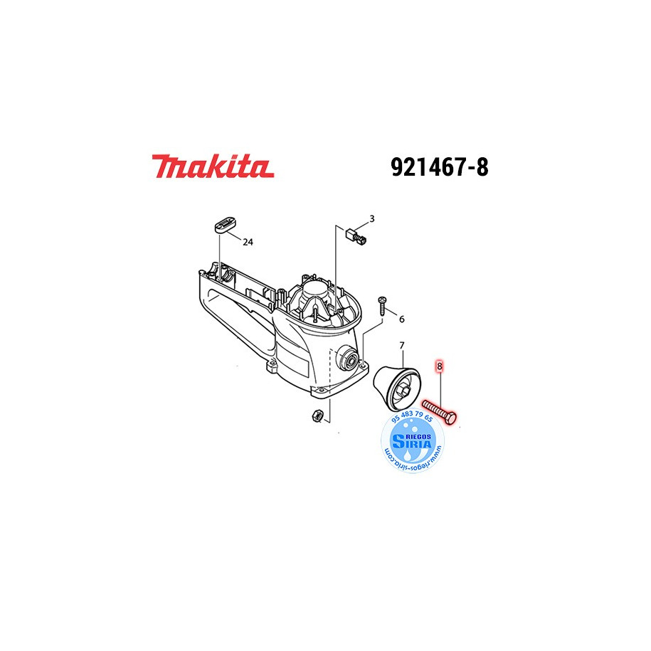 Tornillo M8x45 Original Makita 921467-8 921467-8