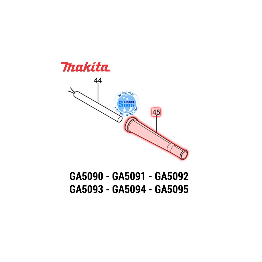 Protector de Cable Original Makita GA5090 GA5091 GA5092 GA5093 GA5094 GA5095 682117-7