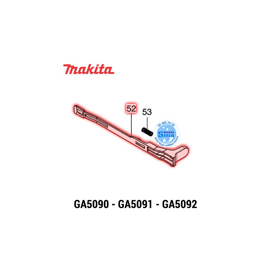 Palanca del Interruptor Original Makita GA5090 GA5091 GA5092 413C03-7