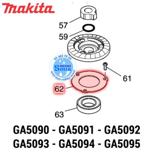 Retenedor de Rodamiento 27-46 Original Makita GA5090 GA5091 GA5092 GA5093 GA5094 GA5095 285048-5