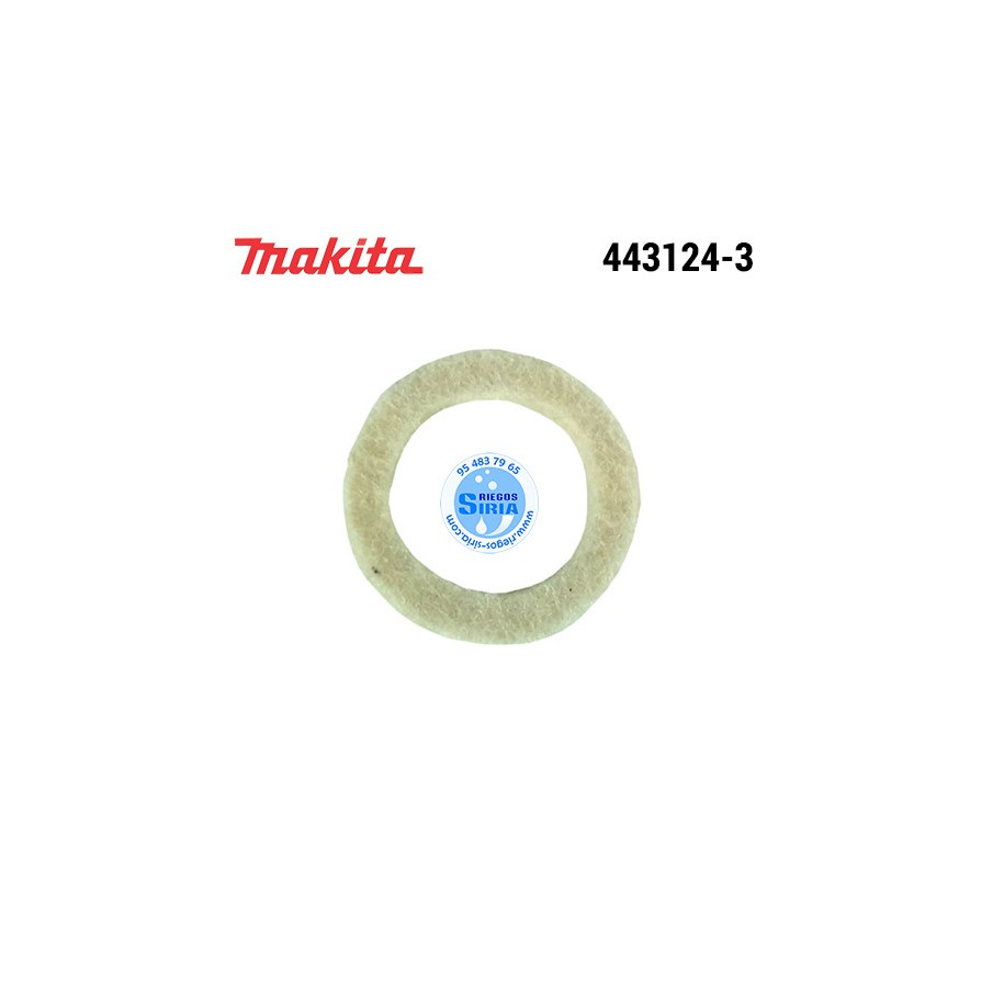 Anillo Fieltro 17 GD0601 Original Makita 443124-3 443124-3