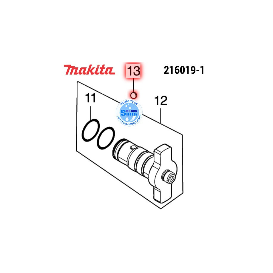 Bola de Acero Original Makita 216019-1 216019-1