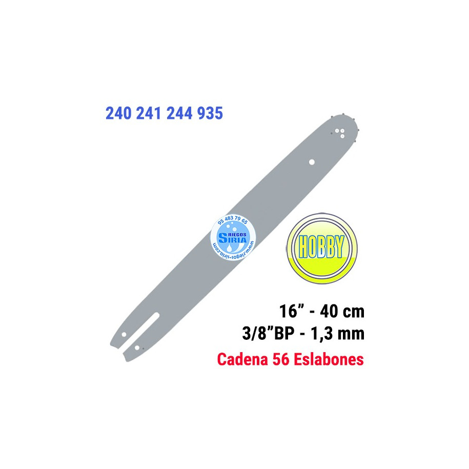 Espada Hobby 3/8"BP 1,3mm 40cm adap 240 241 244 935 120799