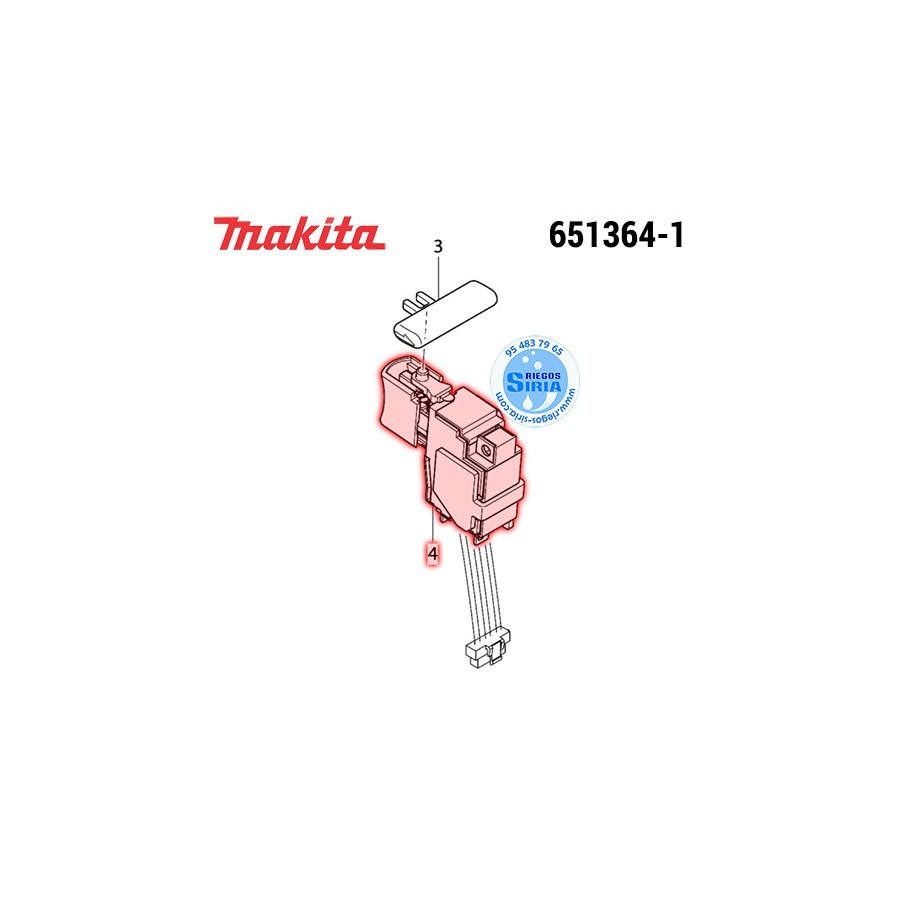 Interruptor TG573FSB-5 Original Makita 651364-1 651364-1