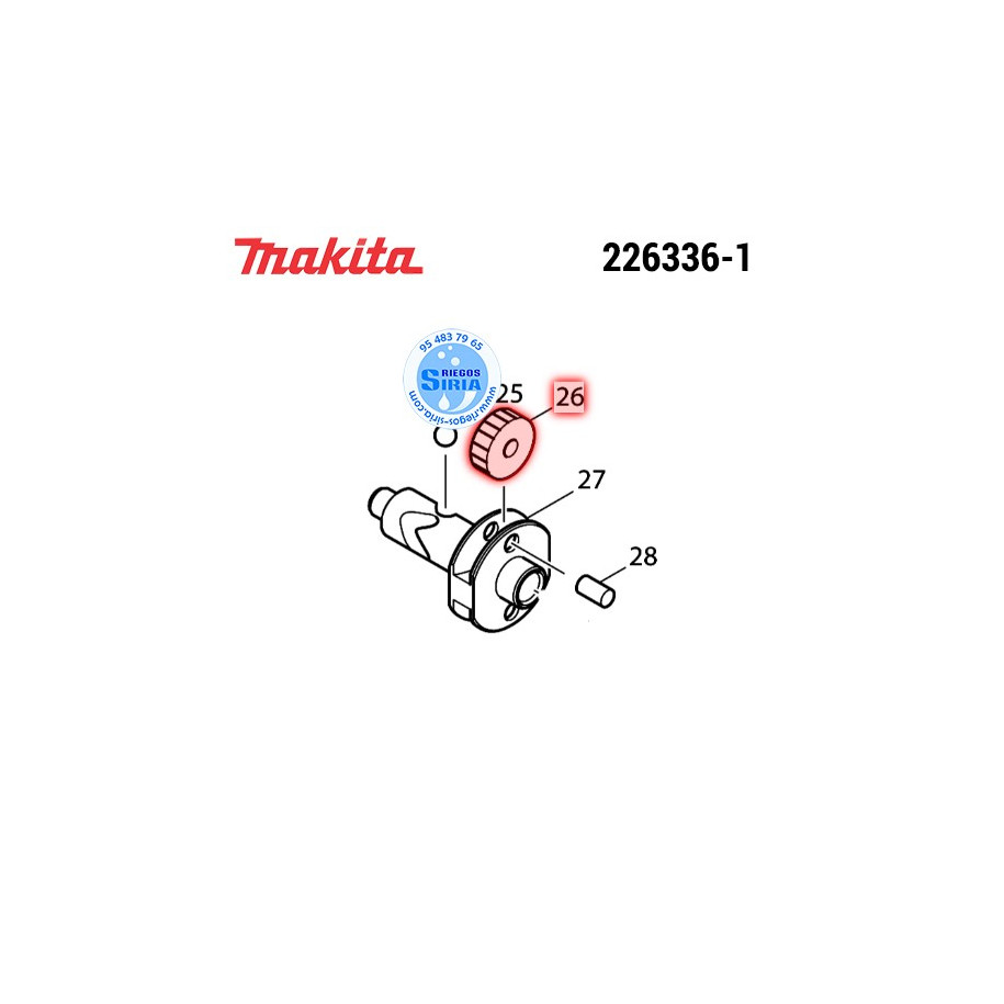 Corona 22 Original Makita 226336-1 226336-1