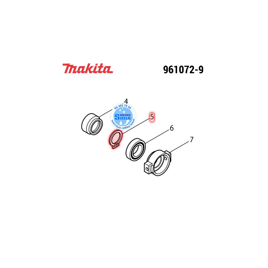 Grupilla S12* Original Makita 961072-9 961072-9