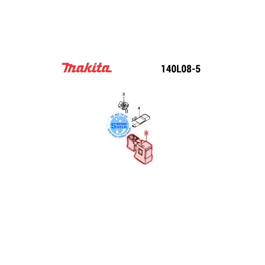 Interruptor Completo Original Makita 140L08-5 140L08-5