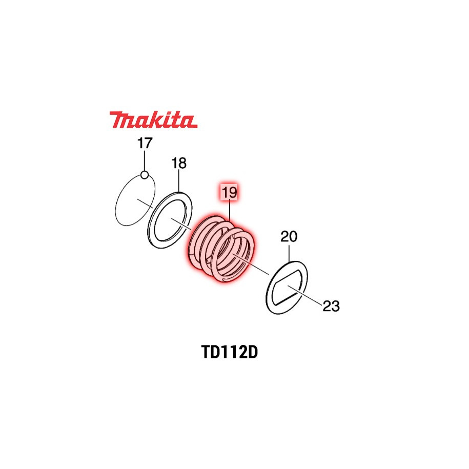 Resorte de Compresión 21 Original TD112D 232701-4