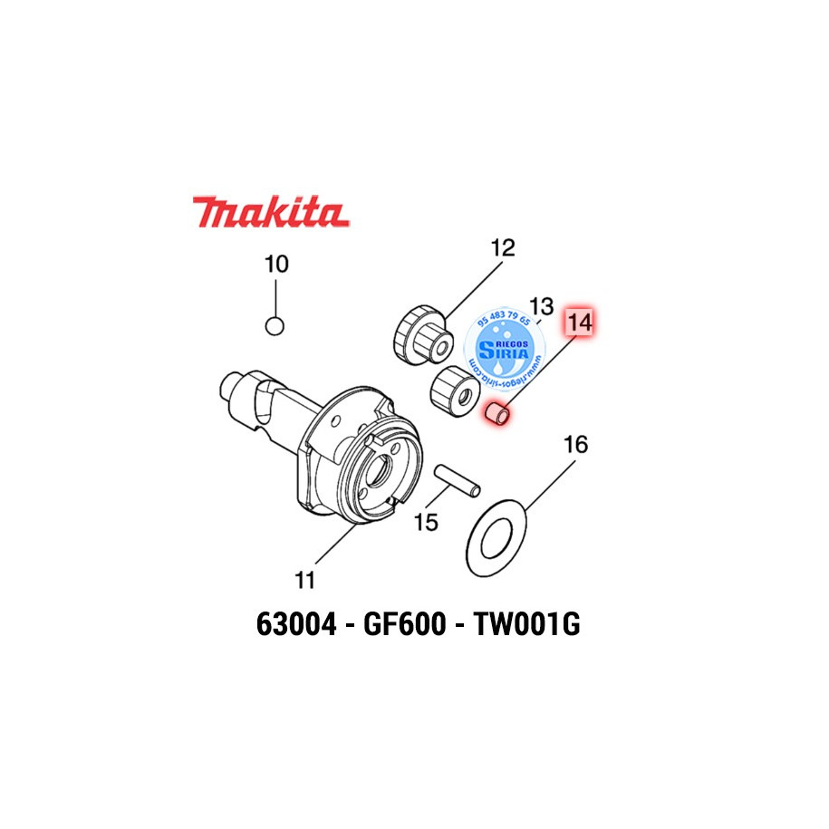 Casquillo 5 Original 63004, GF600, TW001G 257539-6