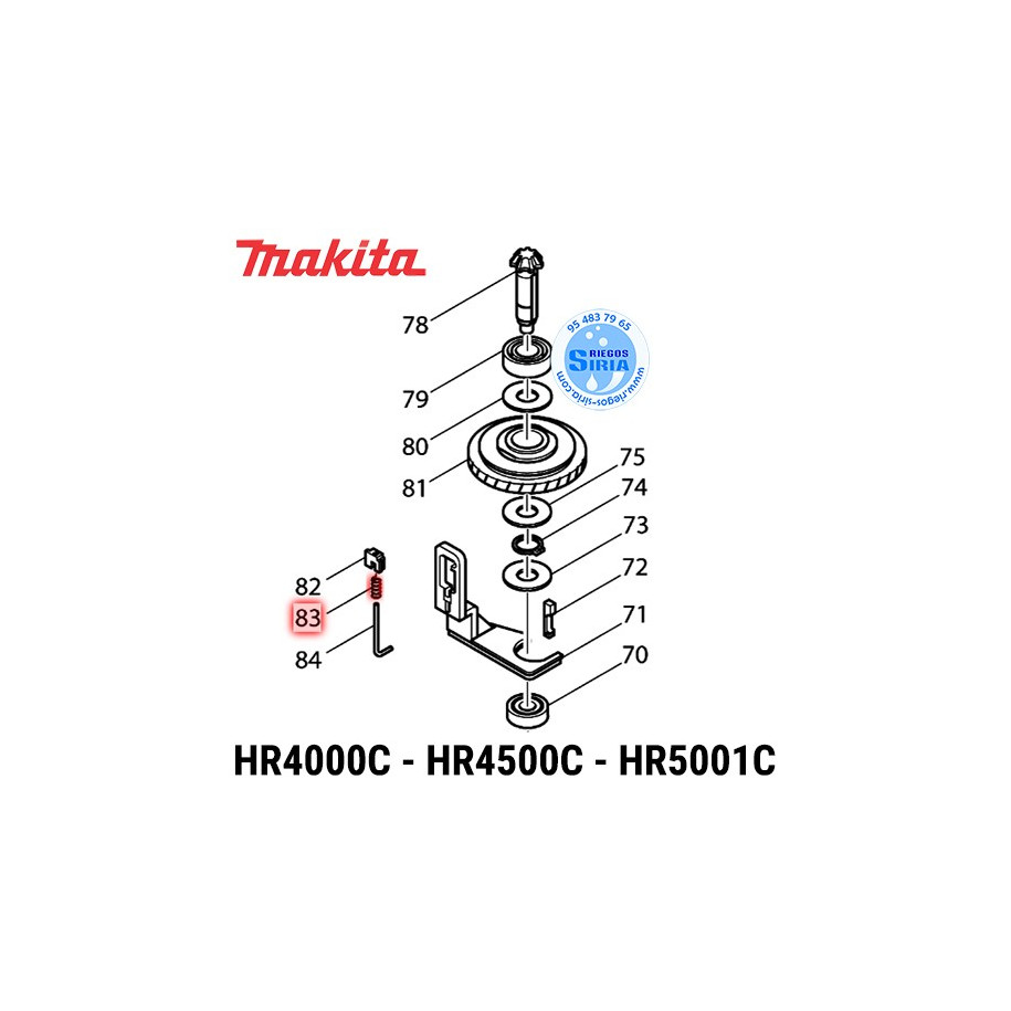 Muelle 3 Original HR4000C HR4040C HR4500C HR5001C 233180-9