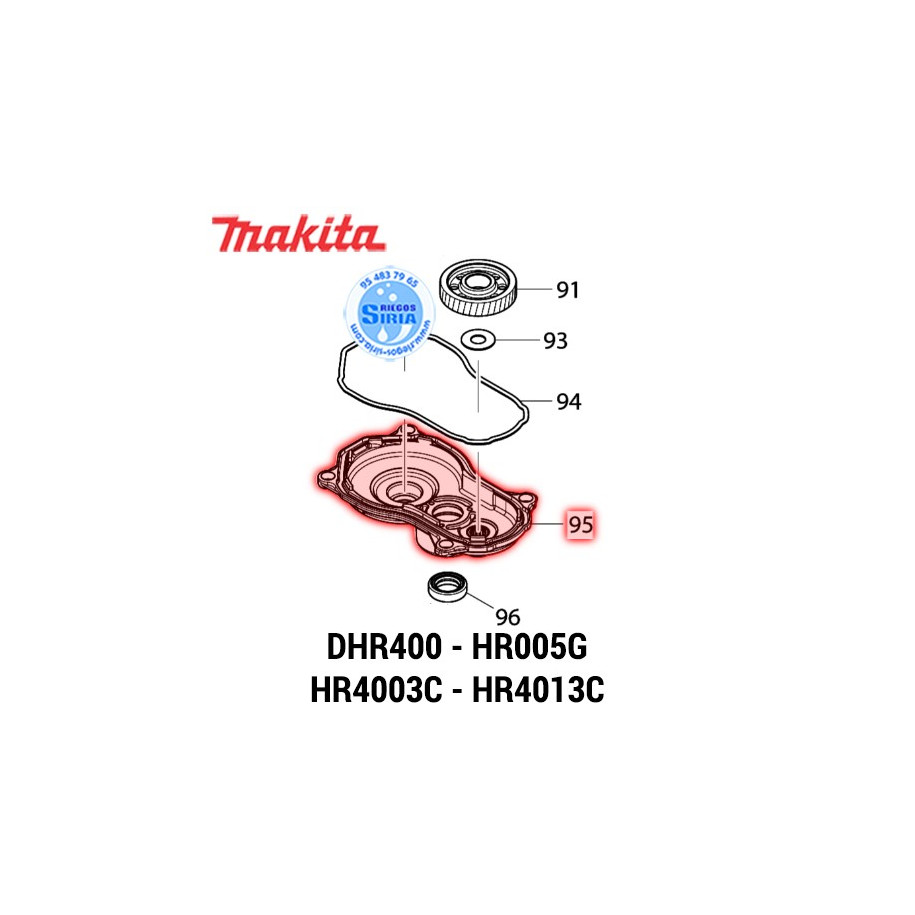 Caja de Engranajes Original DHR400, HR005G, HR4003C, HR4013C 141955-1