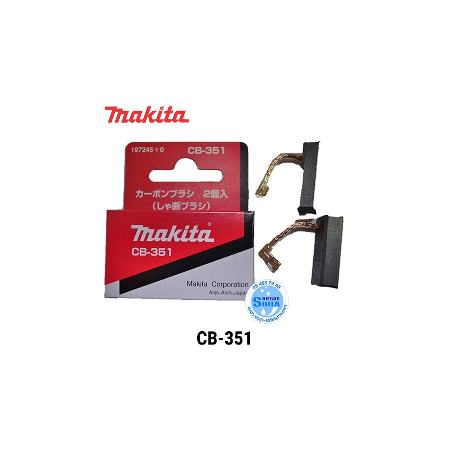 Juego de Escobillas Original Makita CB-351 197245-0