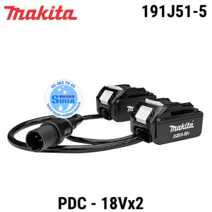 Set Adaptador Makita Mochila PDC a LXT 18Vx2 191J51-5