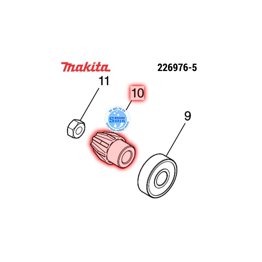 Engranaje Cónico Espiral Original Makita 226976-5 226976-5