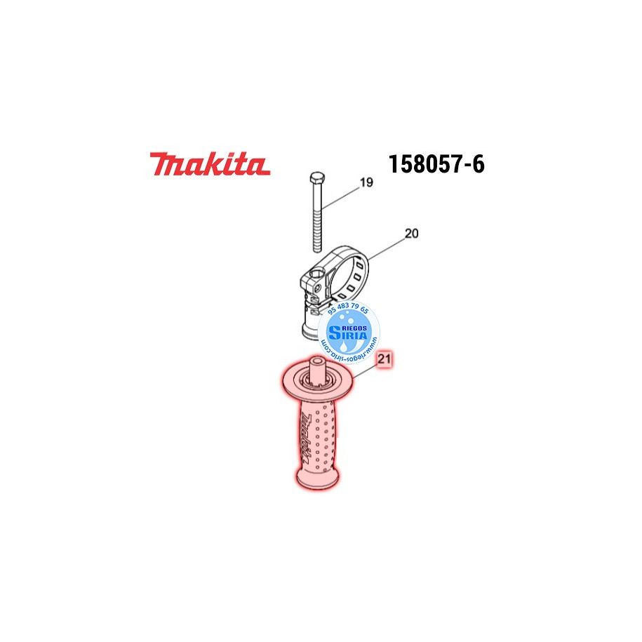 Empuñadura Original Makita 158057-6 158057-6