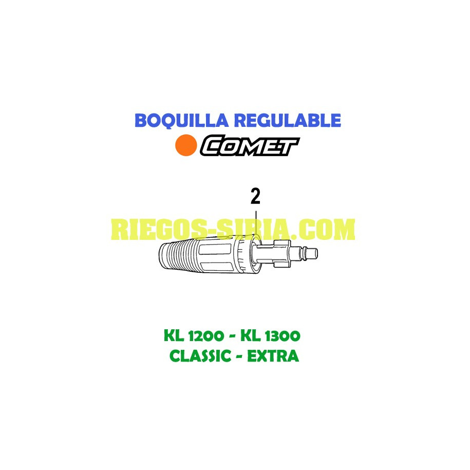 Boquilla regulable Comet KL 1200 1300 3217 0250