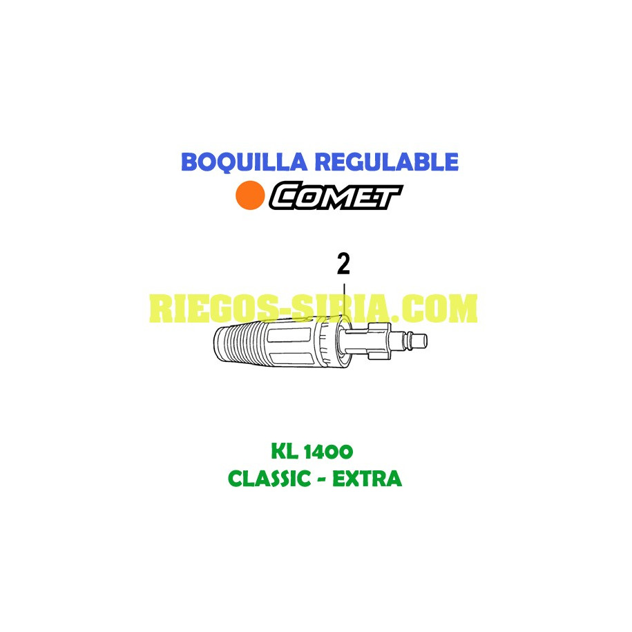 Boquilla regulable Comet KL 1400 3217 0252