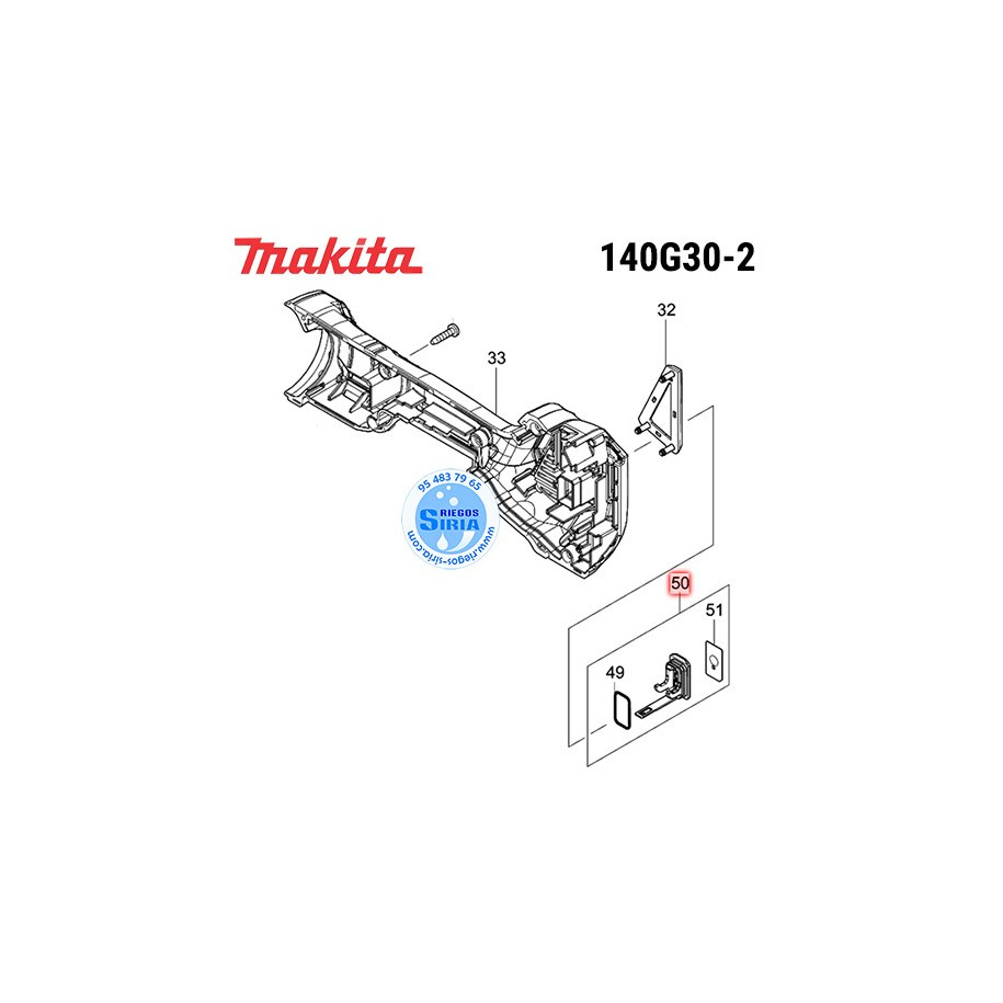 Tapa Completa Original Makita 140G30-2 140G30-2