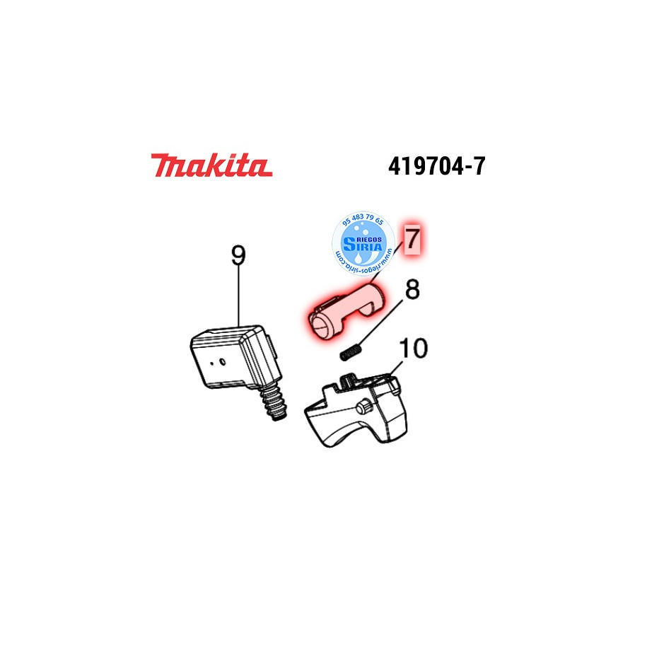 Botón de Cierre Original Makita 419704-7 419704-7