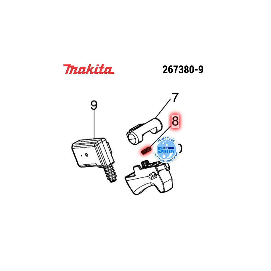 Muelle Comp.4 Original Makita 231433-0 231433-0