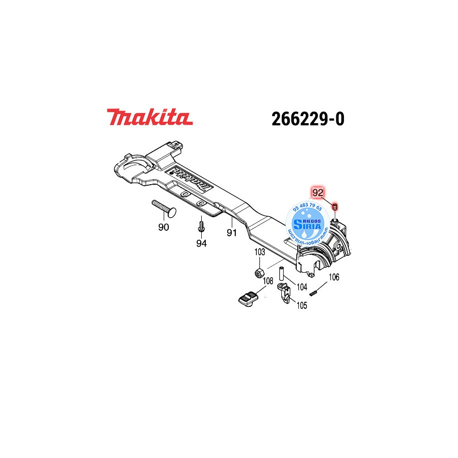 Tornillo Hex. Original Makita 266229-0 266229-0