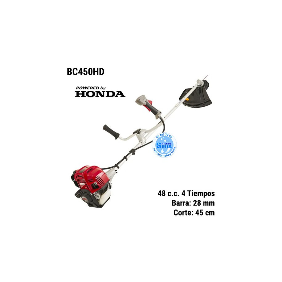 Desbrozadora 47,8 c.c. Manillar 45cm BC450HD Honda 281521003/21